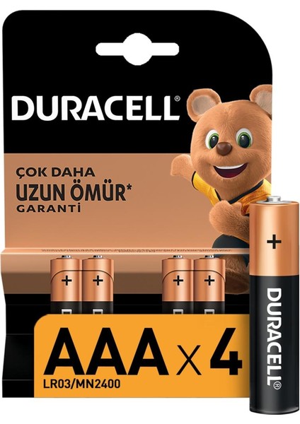 Duracell 4'lü Aaa Ince Kalem Pil