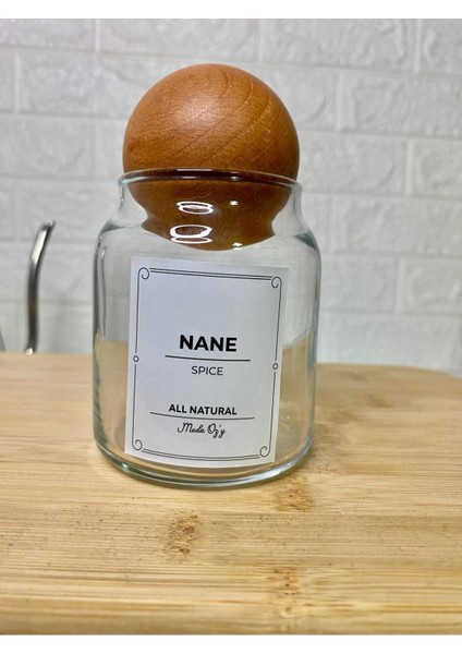 12'li Ahşap Kapaklı Cam Kavanoz Seti, Baharat, Çerez, Şekerlik, 300 ml, 24 Parça fırsatları