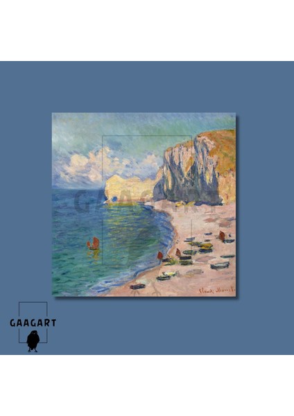 Kare Kanvas Ünlü Ressamlar Monet The Beach And The Falaise D’amont modelleri