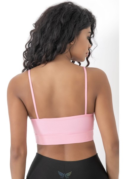 Önü Çapraz Detaylı Spor Crop Büstiyer 5800 Pembe indirimleri