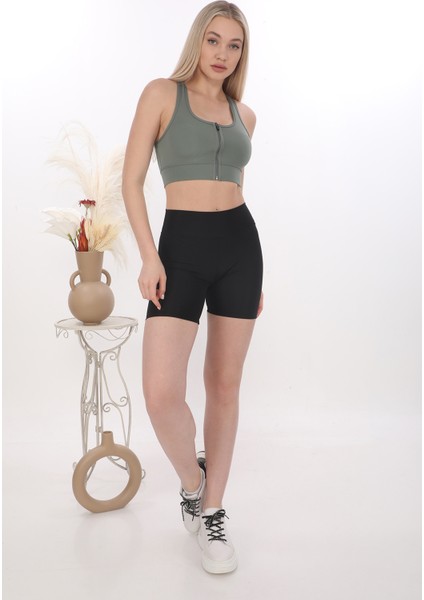Önü Fermuarlı Sporcu Crop Büstiyer 5860 Çağla Yeşili fırsatları