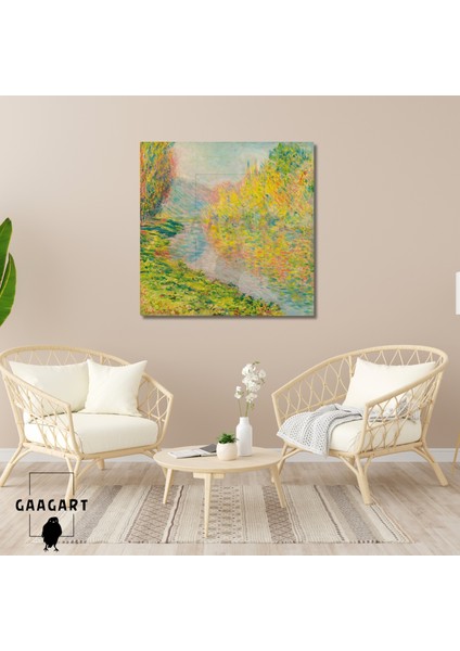 Kare Kanvas Ünlü Ressamlar Monet-Automne À Jeufosse (1884)