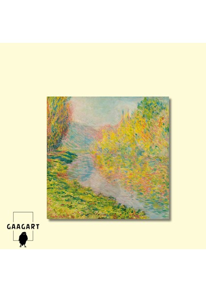 Kare Kanvas Ünlü Ressamlar Monet-Automne À Jeufosse (1884) modelleri
