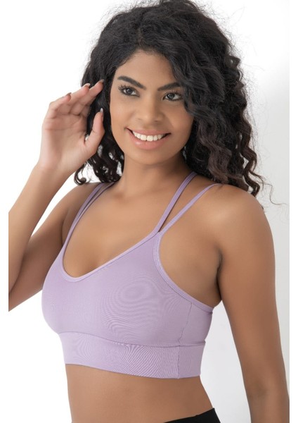 Arkası Çapraz Detaylı Spor Crop Büstiyer 5800 Lila fiyatları