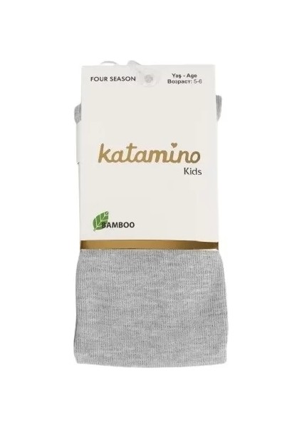 Kız Bambu Külotlu Çorap Gri