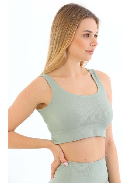 Kalın Askılı Fitilli Crop Büstiyer 5700 Mint fırsatları