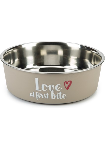 Köpek Mama Su Kabı, Paslanmaz Çelik, Gri, 23CM, 2000ML