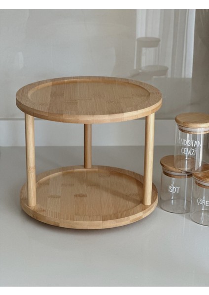 12'li Bambu Baharatlık Seti, Kapaklı, Döner Standlı, 250-499 ml, 25 etiketli fiyatları