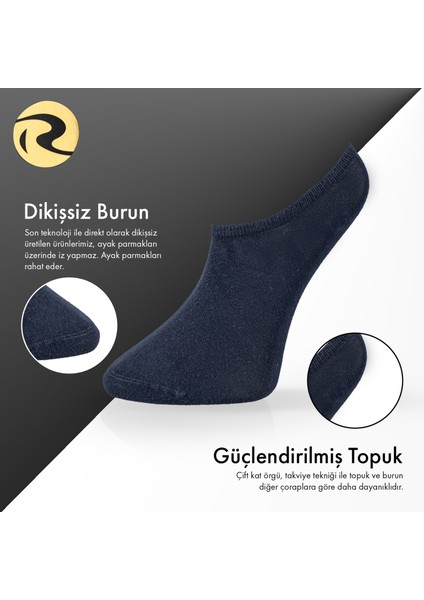 Bambu Erkek Sneaker Düz Çorap Dikişsiz Premium Tekli