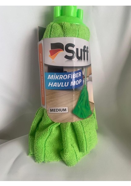 1 Adet Mikrofiber Medium Orta Boy Havlu Mop ,yedek Mop
