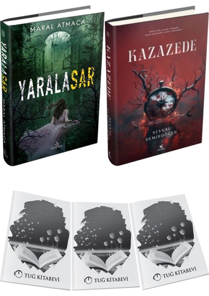 Kazazede 3 Ciltli ve Ephesus Yayınları Yaralasar 2 Ciltli Maral Atmaca 2li Set + Hediyeli