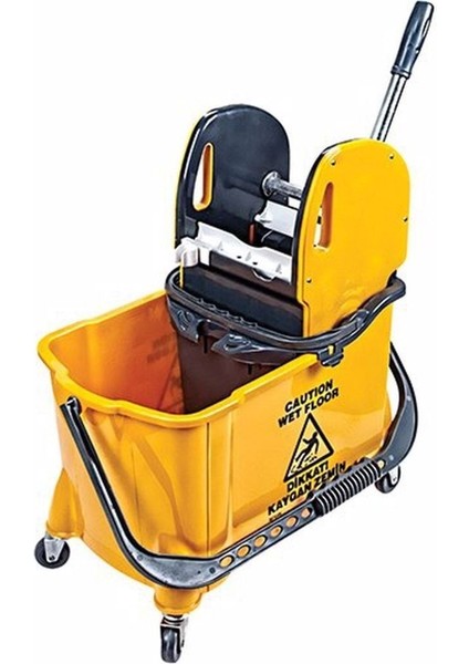 İki Kovalı Çiftli Paspas Arabası ve Islak Mop Aksesuarları Seti fiyatları