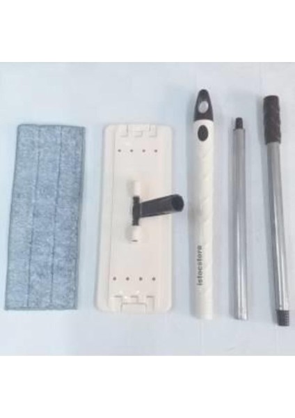 105cm Metal Sopa ve Mikro Fiber Paspaslı Yedek Set, Uyumlu Tablet Moplar ile Temizlik Kolaylığı
