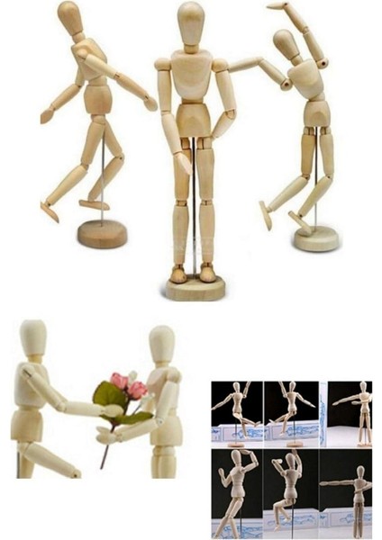 Eskiz Mankeni Ahşap Model 15 cm Manken Modelling fırsatları