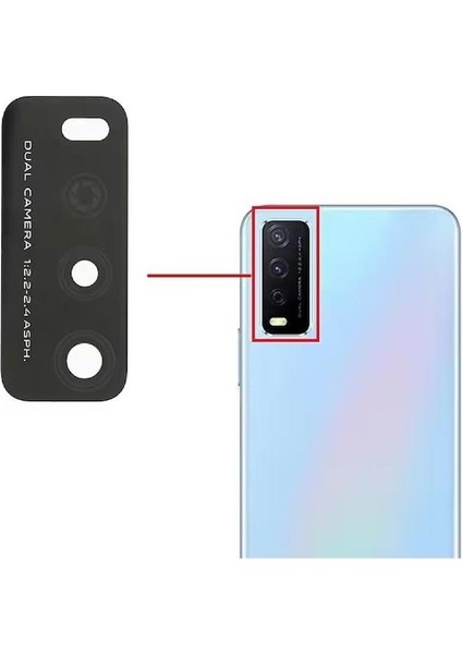 Vivo Y11S ile Uyumlu Kamera Camı V2028
