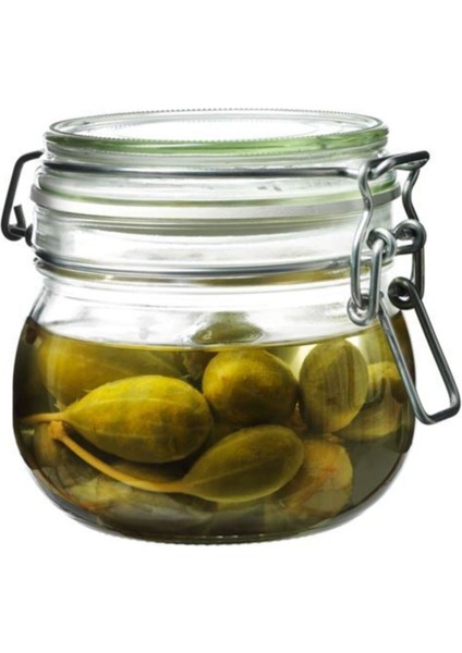 Şeffaf Cam Kavanoz Seti, 3'lü, 0.5 L, Çay, Kahve, Şeker ve Reçel İçin, Turuncu modelleri