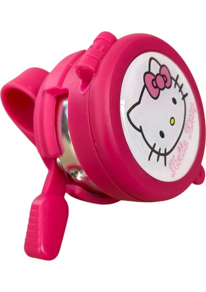 Çocuk Bisikleti Hello Kitty Aynalı Zil - Pembe