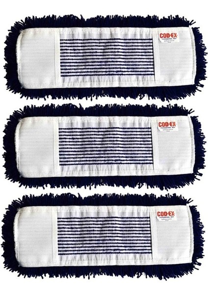 Cod- Ex Orlon Mop 50cm 3’lü Toz Toplama Seti Hijyenik Temizlik Aracı