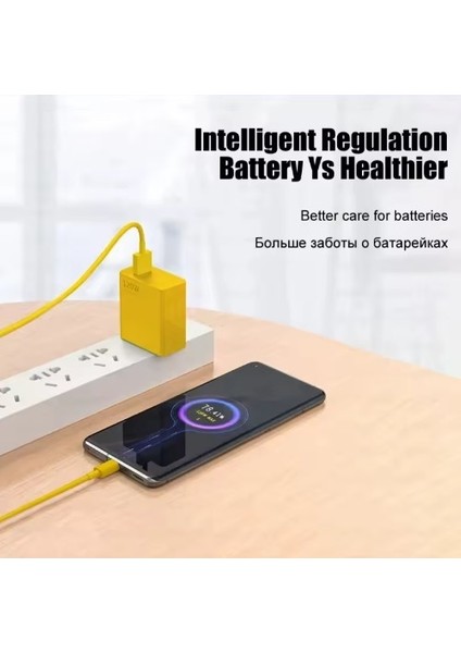 Xiaomi-Samsung-Huawei Uyumlu 120W 6A USB Type C Orjinal Kutu Çıkması 1 Metre Sarı