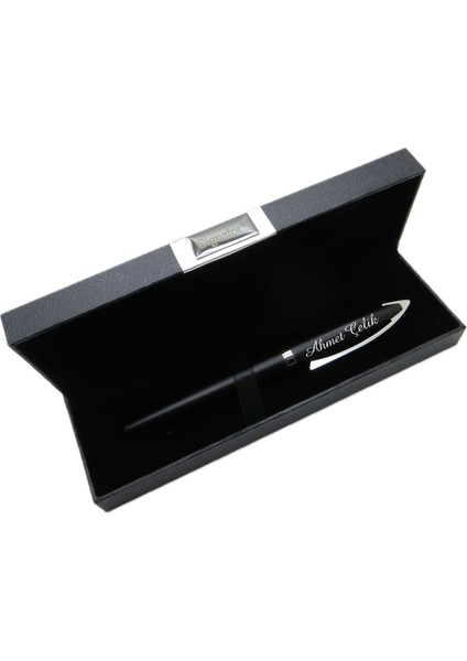 Signator® M561 Mat Siyah Krom Tükenmez Kalem | Isme Özel Kalem | Hediyelik Kalem