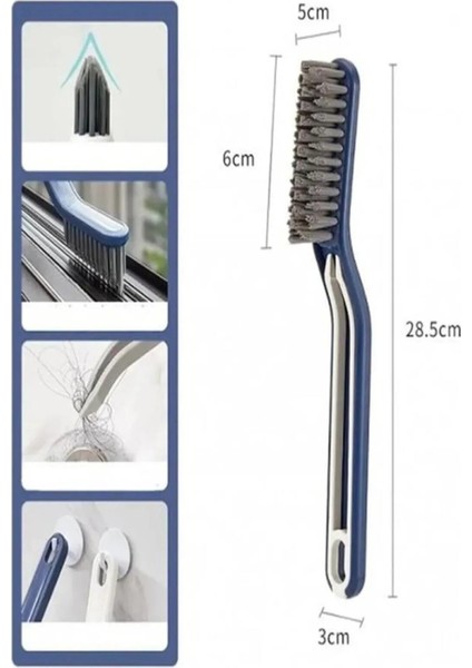 28 cm Cımbızlı Temizlik Fırçası Seti, Derz, Zemin, Banyo, Fayans, Mutfak, Köşe, Oluk