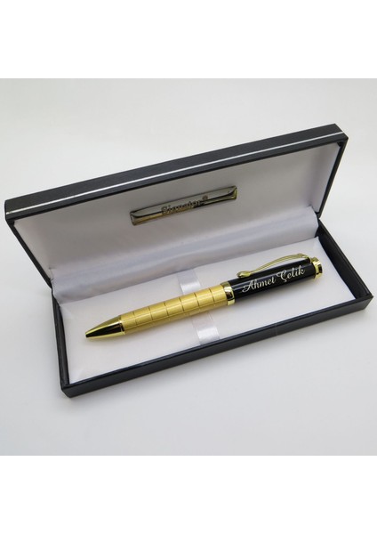 Signator® M574 Gold Siyah Tükenmez Kalem | Isme Özel Kalem | Hediyelik Kalem