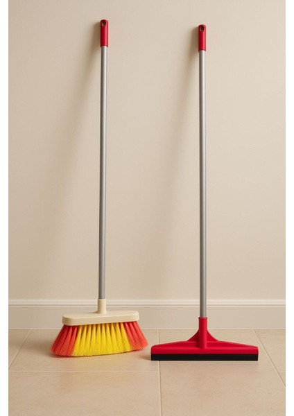 Çok Amaçlı Temizlik Seti, Süpürge ve Çek Çek, Kaliteli ve Dayanıklı, TR Menşei modelleri