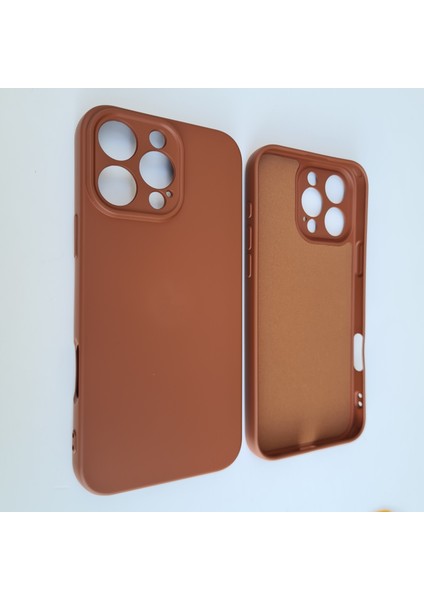 Apple iPhone 16 Pro Kamera Korumalı İle Uyumlu LOGOSUZ Içi Kadife Lansman Silikon Kılıf