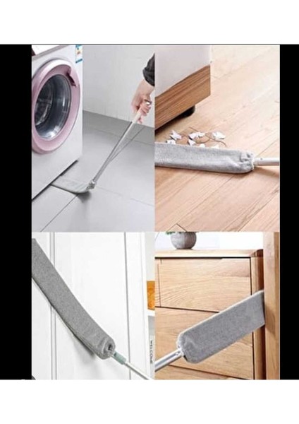 Yedekli mikrofiber başlıklı temizlik mop seti, girintili yüzey ve köşe temizliği için uygun modelleri