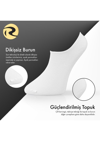 Bambu Erkek Sneaker Düz Çorap Dikişsiz Premium 4'lü fiyatları