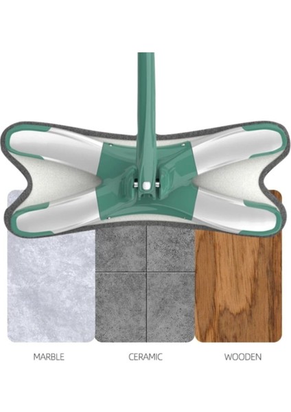 Çift Fonksiyonlu Ahşap Zemin Paspası, Büyük ve Kullanışlı Temizlik Seti