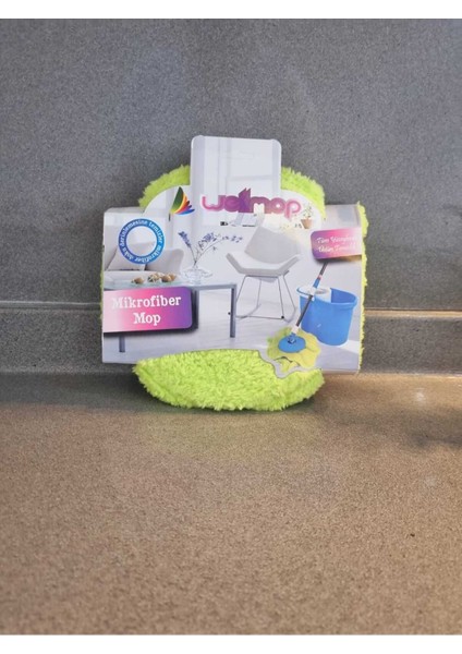 Yeşil Mikrofiber Mop, Hafif ve Dayanıklı Temizlik Aracı, Yedek Renk: YEŞİL