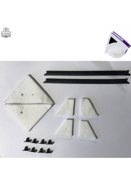 Üçgen Tip Mıknatıslı Camsil Yedek Keçe ve Lastik Aksesuarları Takım