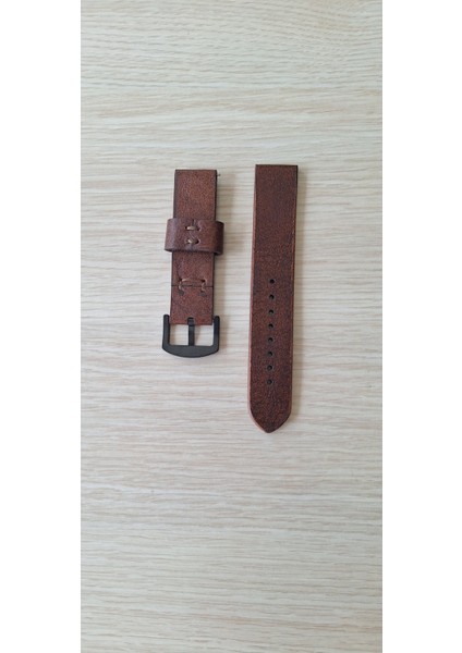 22 mm Siyah Renk Uyumlu Premium Elyapımı (Hand Made) Çift Kat Gerçek Deri Kordon fiyatları