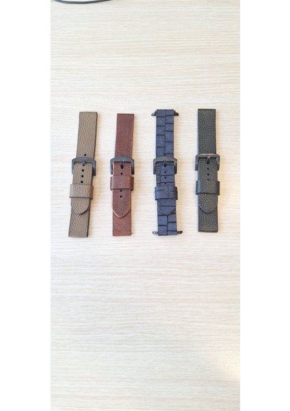 22 mm Siyah Renk Uyumlu Premium Elyapımı (Hand Made) Çift Kat Gerçek Deri Kordon modelleri