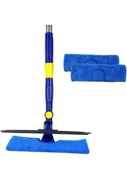 Teleskopik Camsil 2 Yedek Bezli Oynar Başlıklı Cam Silme Aparatı Mikrofiber Çekçek indirimleri