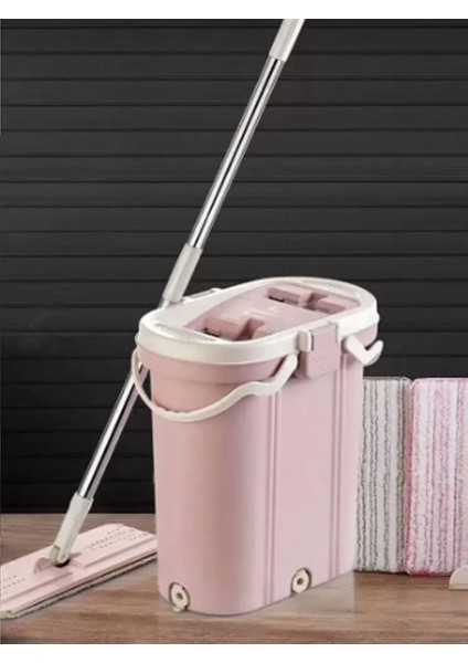 Pratik ve kullanışlı temizlik seti, pembe renk, TR menşei, hijyen sağlar