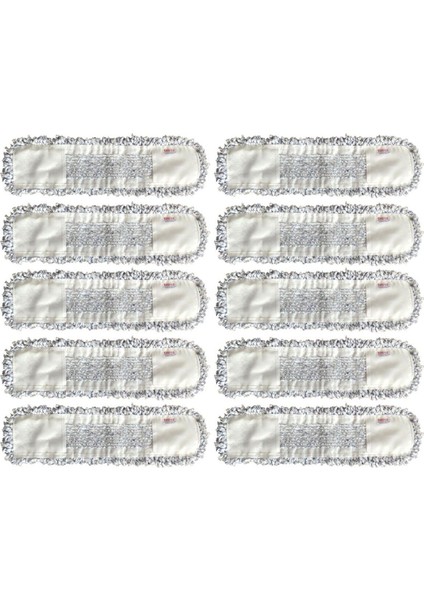 Yedek Mikrofiber Mop 50 cm, 10'lu Paket, Temizlik İçin Uygun, TR Menşei