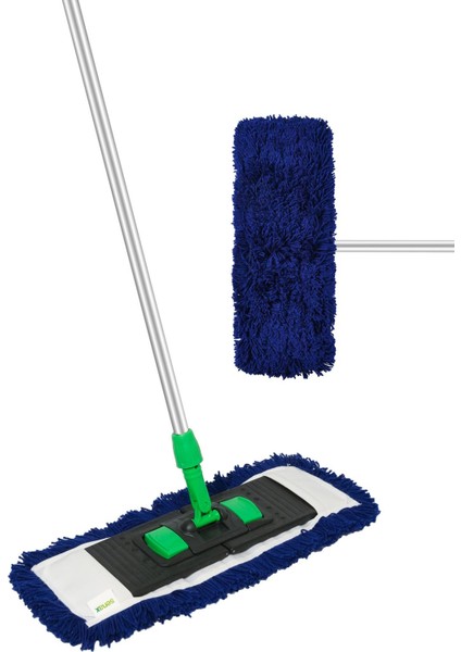 50 cm Akrilik Saplı Saçak Mop, Temizlikte Kullanışlı ve Dayanıklı, Koyu Mavi fiyatları