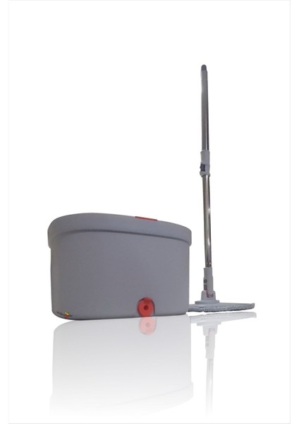 Paslanmaz Çelik Döner Başlı Temizlik Seti, Mat Gri, Kirli ve Temiz Su Ayrımı fiyatları