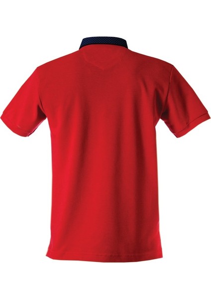 Polo Yaka Cepli Erkek Kısa Kollu T-Shirt – Kırmızı fırsatları