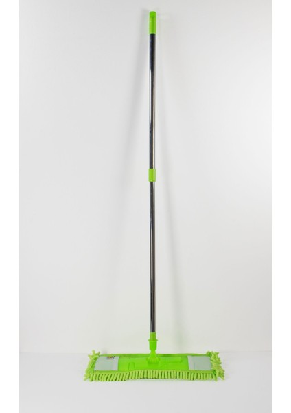 40 cm Mikrofiber Makarna Mop Set, 120 cm Teleskopik Sap, Renkli ve Hafif Tasarım