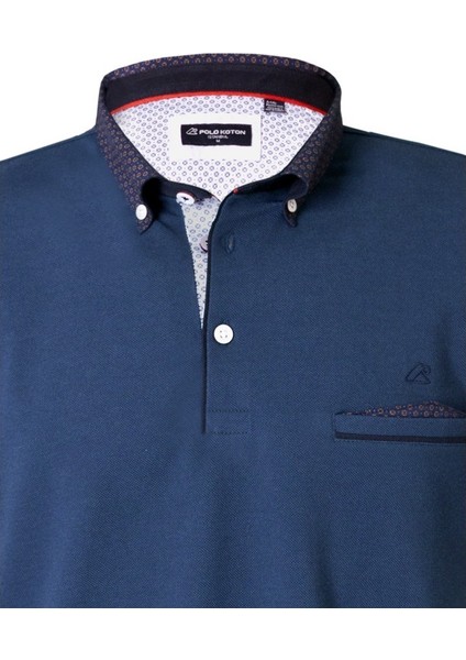 İndigo Erkek Polo Yaka Cepli Kısa Kollu T-Shirt – Şık ve Rahat Tasarım