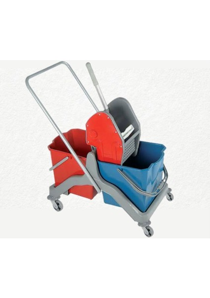 İki Kovalı Çok Renkli Temizlik Arabası, Pratik ve Kullanışlı Çeşit Set