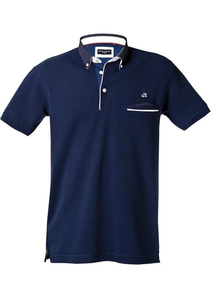 Koyu Lacivert Erkek Polo Yaka Cepli Kısa Kollu T-Shirt – Şık ve Rahat Tasarım modelleri