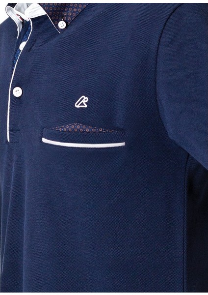 Koyu Lacivert Erkek Polo Yaka Cepli Kısa Kollu T-Shirt – Şık ve Rahat Tasarım fırsatları
