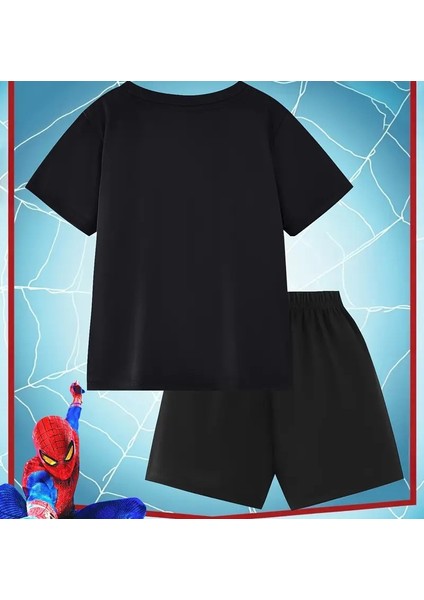 Erkek Çocuk Spiderman Temalı T-Shirt - Şort