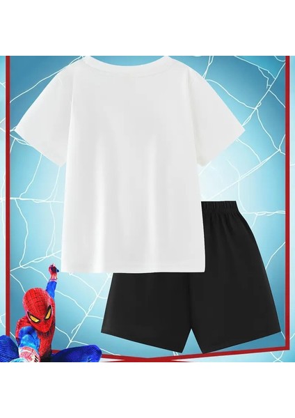 Erkek Çocuk Spiderman Temalı T-Shirt - Şort