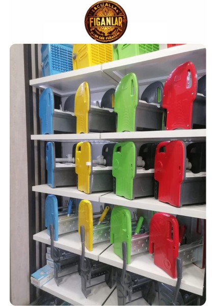 Çift Kovalı Temizlik Arabası ve Dar Mop Sıkacağı, Kırmızı, Full Krom Çelik Aparat modelleri