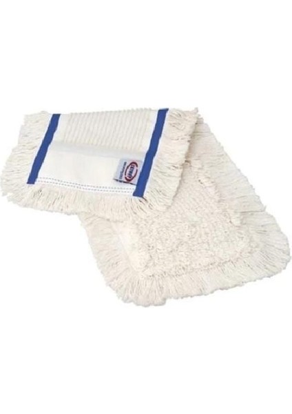 50 cm Zincirli Nemli Mop, Pratik ve Güçlü Temizlik Aracı, Yedek Renk: Beyaz